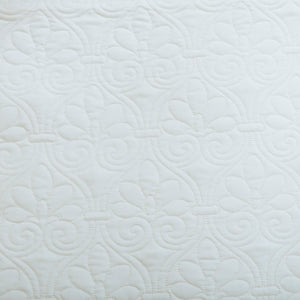 JLA Home Madison Park - 6 Reversible Daybed Cover Set with Antimicrobial Protection, Quilted Texture, Striped Skirt & Pillow White MP13-3980