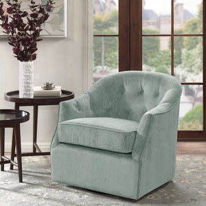 Madison Park Calvin Transitional Swivel Chair MP103-0239 Light Green