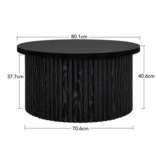 English Elm Coffee Table - Modern Round Accent Table With Flip-Top Storage For Stylish Living Room Spaces W688P248118