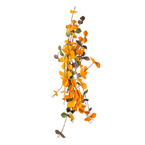 English Elm Set of 12 Mini Autumn Leaf Wreaths Faux Botanical Harvest Tabletop Accents W2078P246720