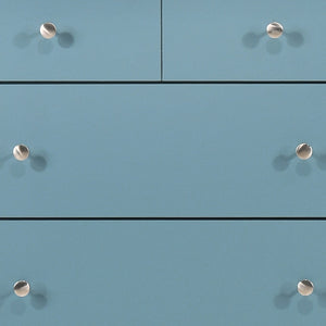 English Elm Elegant Teal Casual Dresser 39"H x 58"W x 18"D — Vibrant Teal Storage Cabinet, Durable Particleboard Finish B078108333