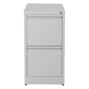 OSP Home Furnishings 2-drawer Metal File Cabinet Fully Assembled for Office Storage and Letter Size Filing 2-Drawer VF2DR-G