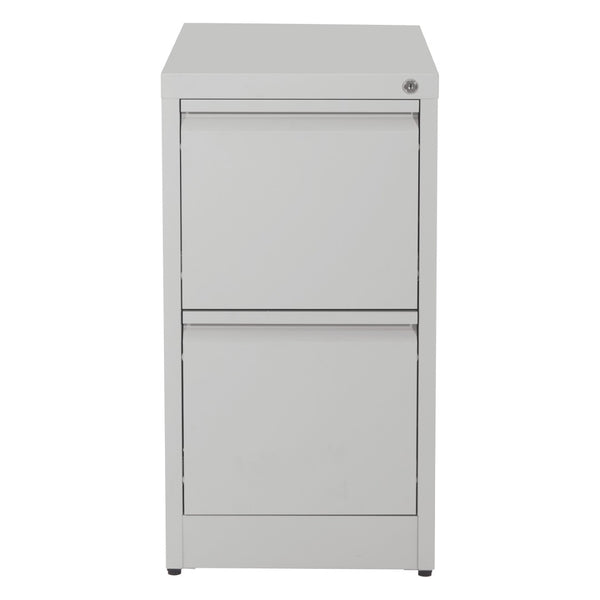 OSP Home Furnishings 2-drawer Metal File Cabinet Fully Assembled for Office Storage and Letter Size Filing 2-Drawer VF2DR-G