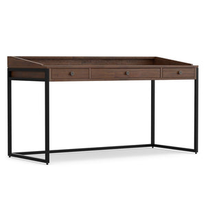 English Elm Ralston Handcrafted Desk In Distressed Charcoal Brown - Stylish, Functional, And Perfect For Small Spaces B136P159561-GIGA