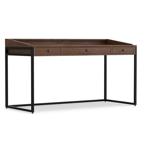English Elm Ralston Handcrafted Desk In Distressed Charcoal Brown - Stylish, Functional, And Perfect For Small Spaces B136P159561-GIGA