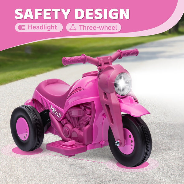 English Elm Qaba 6v Toddler Electric Motorbike with Bubble Machine Led Light and Music W2225P249811