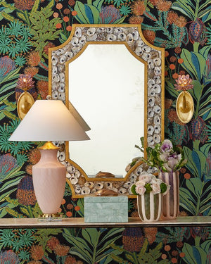 Currey & Company Fiona Box – Exquisite Artisanal Keepsake Holder With Serpentine Mosaic And Elegant Mint Interior Green Stone ,Abalone ,Engineered Wood 1200-1025-currey-company