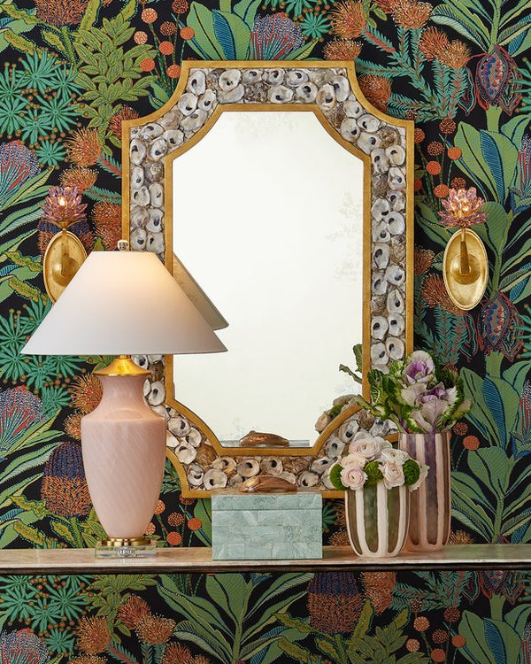 Currey & Company Fiona Box – Exquisite Artisanal Keepsake Holder With Serpentine Mosaic And Elegant Mint Interior Green Stone ,Abalone ,Engineered Wood 1200-1025-currey-company