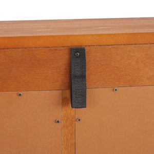 English Elm Lighted Curio Cabinet With Adjustable Shelves, Illuminated Display, 2 Doors & Drawer, Oak Finish W2275P178824