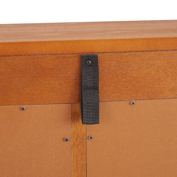 English Elm Lighted Curio Cabinet With Adjustable Shelves, Illuminated Display, 2 Doors & Drawer, Oak Finish W2275P178824