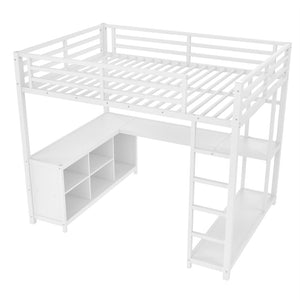 English Elm Twin House Bunk Bed with Slide Storage Stairs and Safety Rails for Kids Rooms W1580S00367