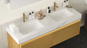 English Elm Nyah Floating Bathroom Vanity Cabinet Oak Plywood Led Lighting Soft Close Drawers W2615P346346