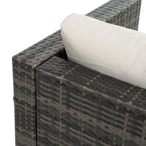 English Elm Patio 6-Piece Pe Wicker Furniture Set With Glass Coffee Table – Stylish Outdoor Seating For Relaxation W1703S00025-GIGA