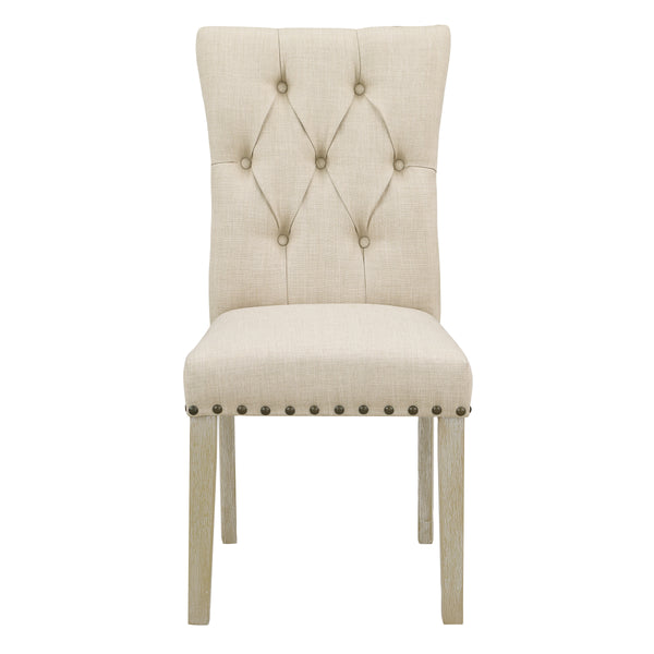 OSP Home Furnishings Preston Dining Chair  - Set of 2 Burlap