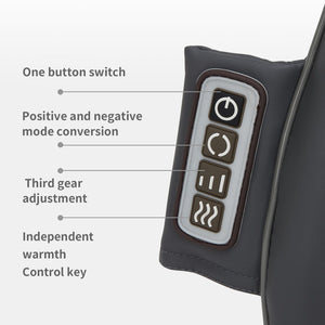 English Elm Massage Cushion with 3d Shiatsu Kneading Heat Pad for Office Chair or Car Seat W2297P224287