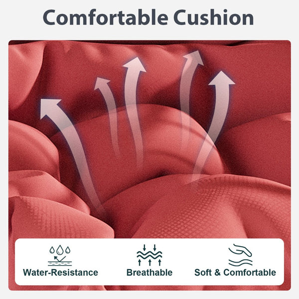 English Elm Outdoor Egg Hanging Chair With Stand - Ergonomic Wicker Swing For Patio, Garden, Or Indoor Relaxation W2500P309389-GIGA