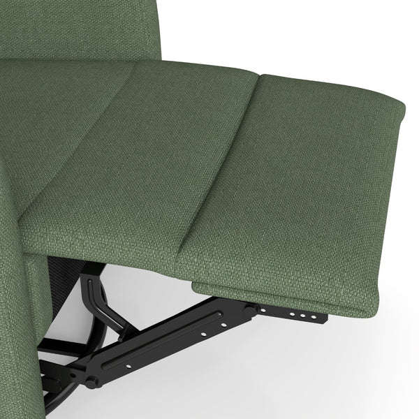 English Elm Power Swivel Velvet Recliner with 270 Degree Rotation Compact Nursery Living Room Glider W1028P463301