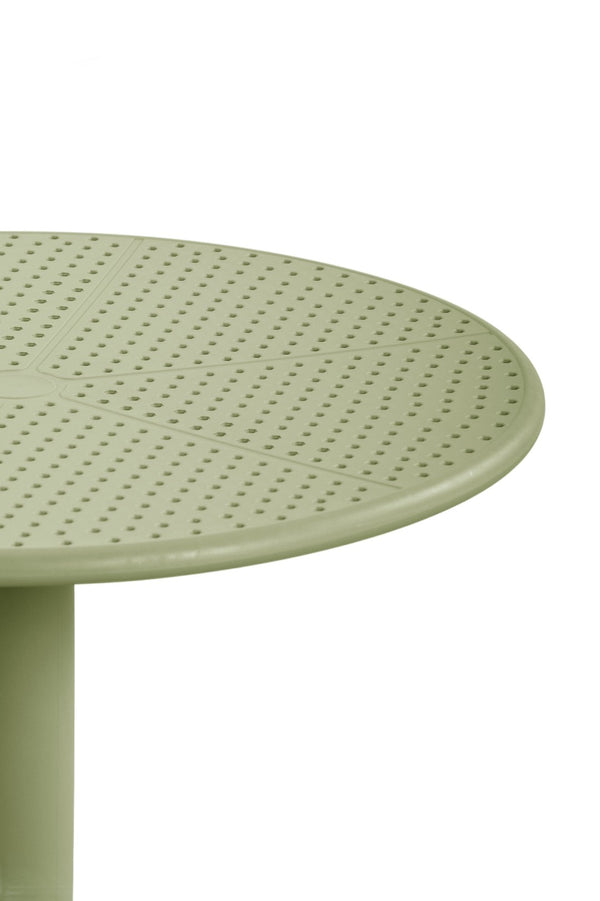 English Elm Cedric Outdoor Round Bistro Table Cafe Inspired Modern Design for Compact Patios Sage Green N776P390479G