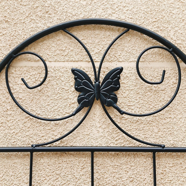 English Elm 4 Pack Powder-coated Metal Garden Trellis Panels Rustproof Climbing Plant Support Outdoor W1586P266862