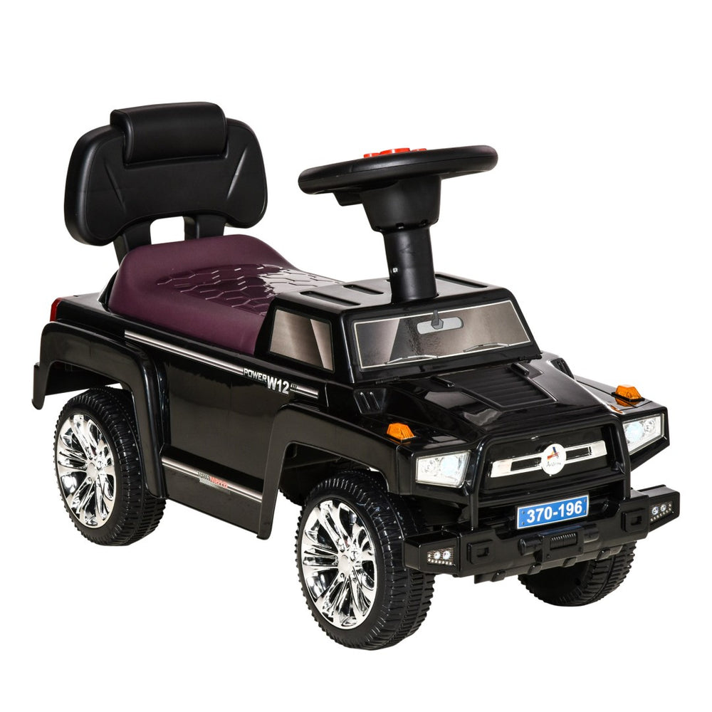 English Elm Aosom Toddler Foot Powered Ride on Atv Toy with Led Lights and Built in Music W2225P217703