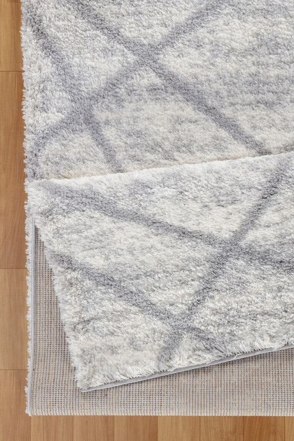 English Elm Loft Plush Shag Area Rug In Ivory - Cozy 7'10" X 9'10" Softness For High-Traffic Homes & Kids B186P181102