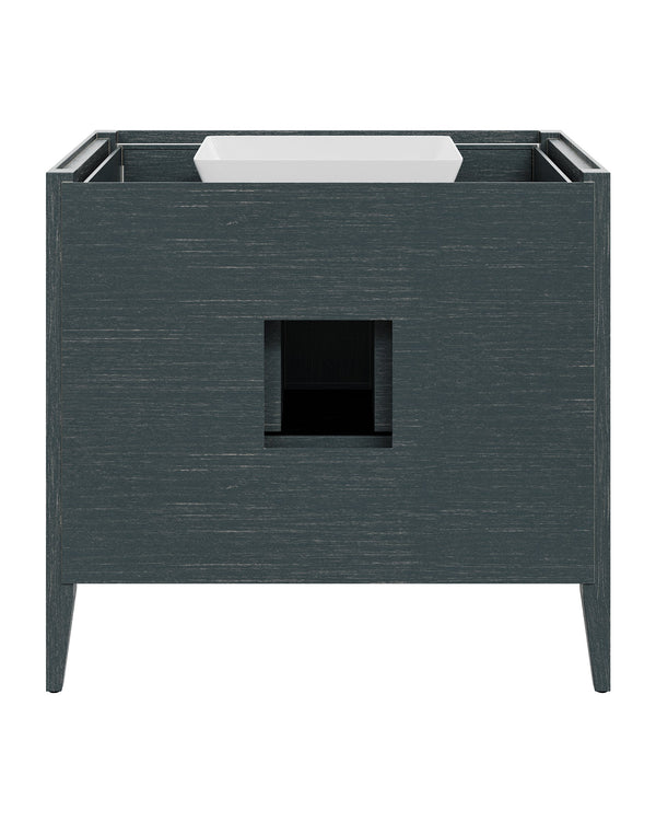 Currey & Company Santos Mahogany Bathroom Vanity with Rattan Panels Undermount Sink Coastal Boho 3800-0019