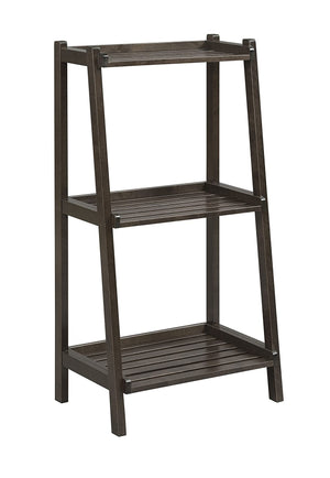 Homeroots 42" Bookcase With 3 Shelves In Espresso   380033