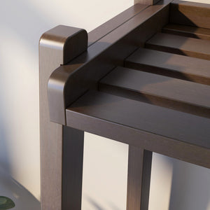 Homeroots 42" Bookcase With 3 Shelves In Espresso   380033