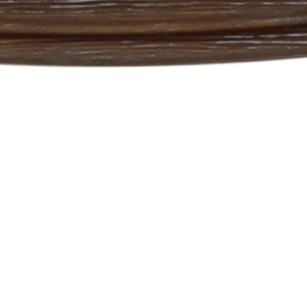 HomeRoots 31" Taupe Upholstered Backless Bar Chair with Brown Solid Wood Base for Modern Farmhouse Style 380067