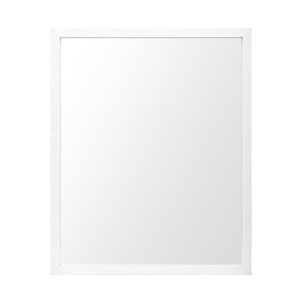 Homeroots Rectangle White Accent Mirror With Crisp White Finish Frame  Polystyrene Foam 380070