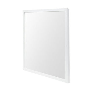 Homeroots Rectangle White Accent Mirror With Crisp White Finish Frame  Polystyrene Foam 380070