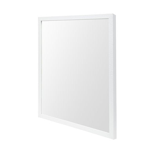 Homeroots Rectangle White Accent Mirror With Crisp White Finish Frame  Polystyrene Foam 380070