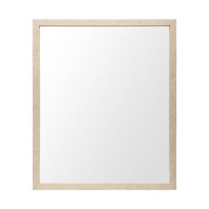 Homeroots Rectangle Natural Accent Mirror With Matte Finish Frame  Polystyrene Foam 380072