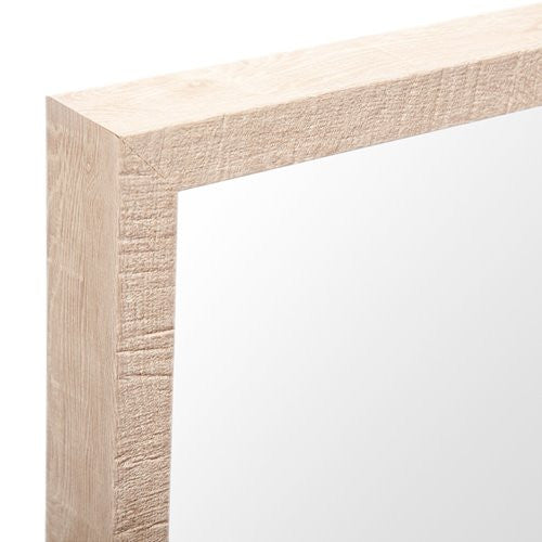 Homeroots Rectangle Natural Accent Mirror With Matte Finish Frame  Polystyrene Foam 380072