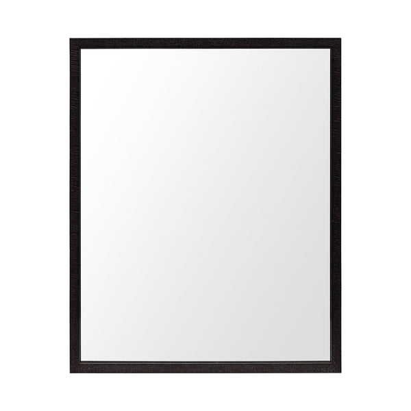 Homeroots Rectangle Espresso Accent Mirror With Lakeside Design  Polystyrene Foam 380073