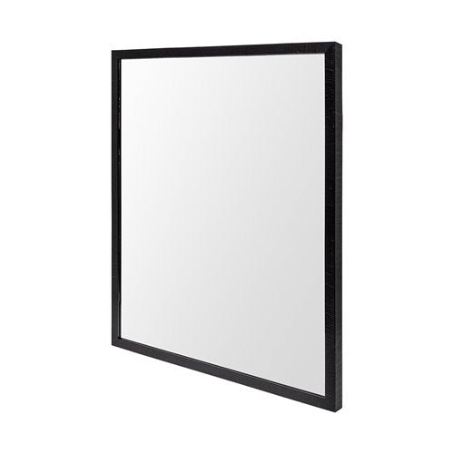 Homeroots Rectangle Espresso Accent Mirror With Lakeside Design  Polystyrene Foam 380073