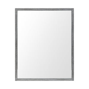 Homeroots Rectangle Grey Accent Mirror With Driftwood Quality Frame  Polystyrene Foam 380074