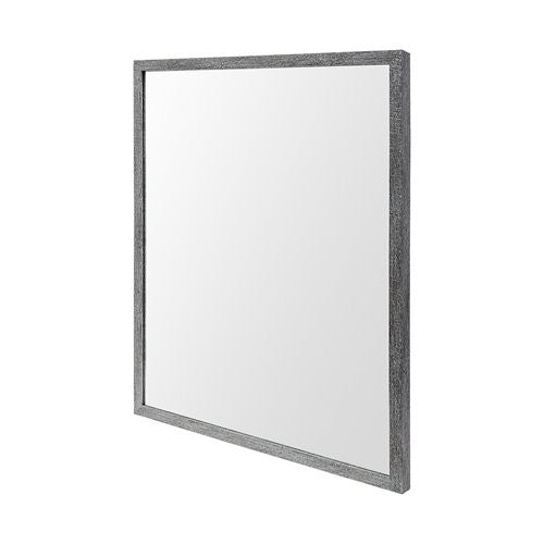 Homeroots Rectangle Grey Accent Mirror With Driftwood Quality Frame  Polystyrene Foam 380074