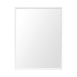 Homeroots Rectangle White Accent Mirror With Crisp White Finish Frame  Polystyrene Foam 380075