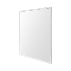 Homeroots Rectangle White Accent Mirror With Crisp White Finish Frame  Polystyrene Foam 380075