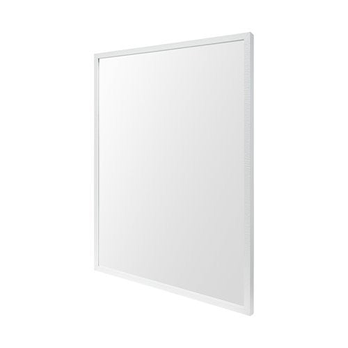 Homeroots Rectangle White Accent Mirror With Crisp White Finish Frame  Polystyrene Foam 380075