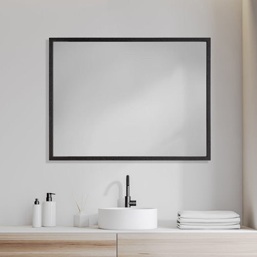 Homeroots Rectangle Black Accent Mirror With Oxidized Finish Frame  Polystyrene Foam 380076