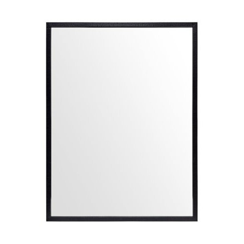 HomeRoots Rectangle Black Accent Mirror with Oxidized Frame – Stylish Depth for Modern and Transitional Spaces 380076