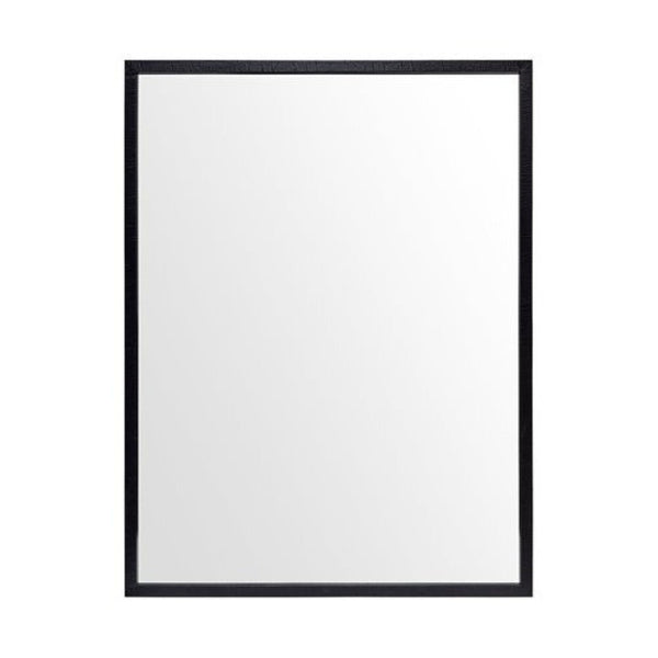 HomeRoots Rectangle Black Accent Mirror with Oxidized Frame – Stylish Depth for Modern and Transitional Spaces 380076