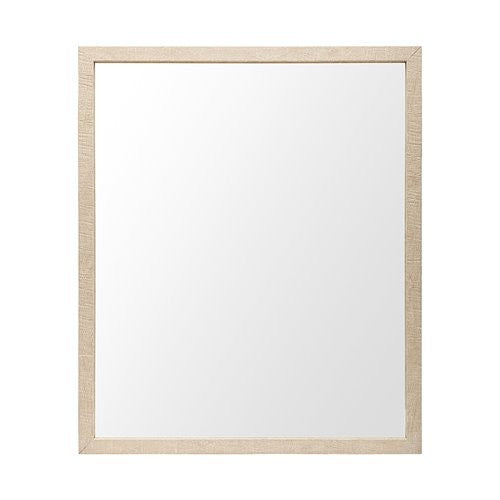 Homeroots Rectangle Natural Accent Mirror With Matte Finish Frame  Polystyrene Foam 380077