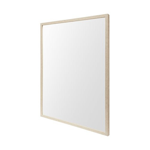 Homeroots Rectangle Natural Accent Mirror With Matte Finish Frame  Polystyrene Foam 380077
