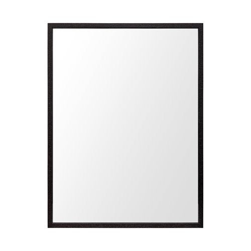 Homeroots Rectangle Espresso Accent Mirror With Lakeside Design  Polystyrene Foam 380078