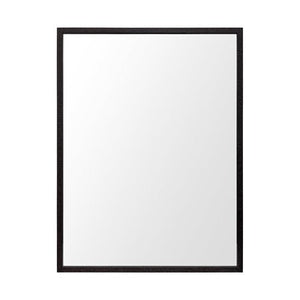 Homeroots Rectangle Espresso Accent Mirror With Lakeside Design  Polystyrene Foam 380078