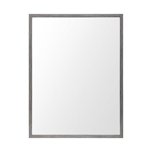 Homeroots Rectangle Grey Accent Mirror With Driftwood Quality Frame  Polystyrene Foam 380079