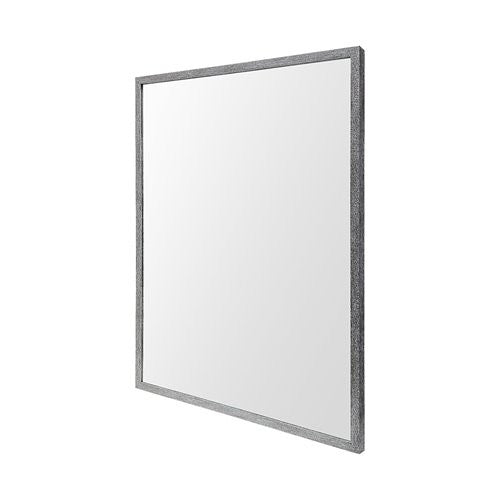 Homeroots Rectangle Grey Accent Mirror With Driftwood Quality Frame  Polystyrene Foam 380079